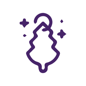 Ícono morado de neutraliza olores.