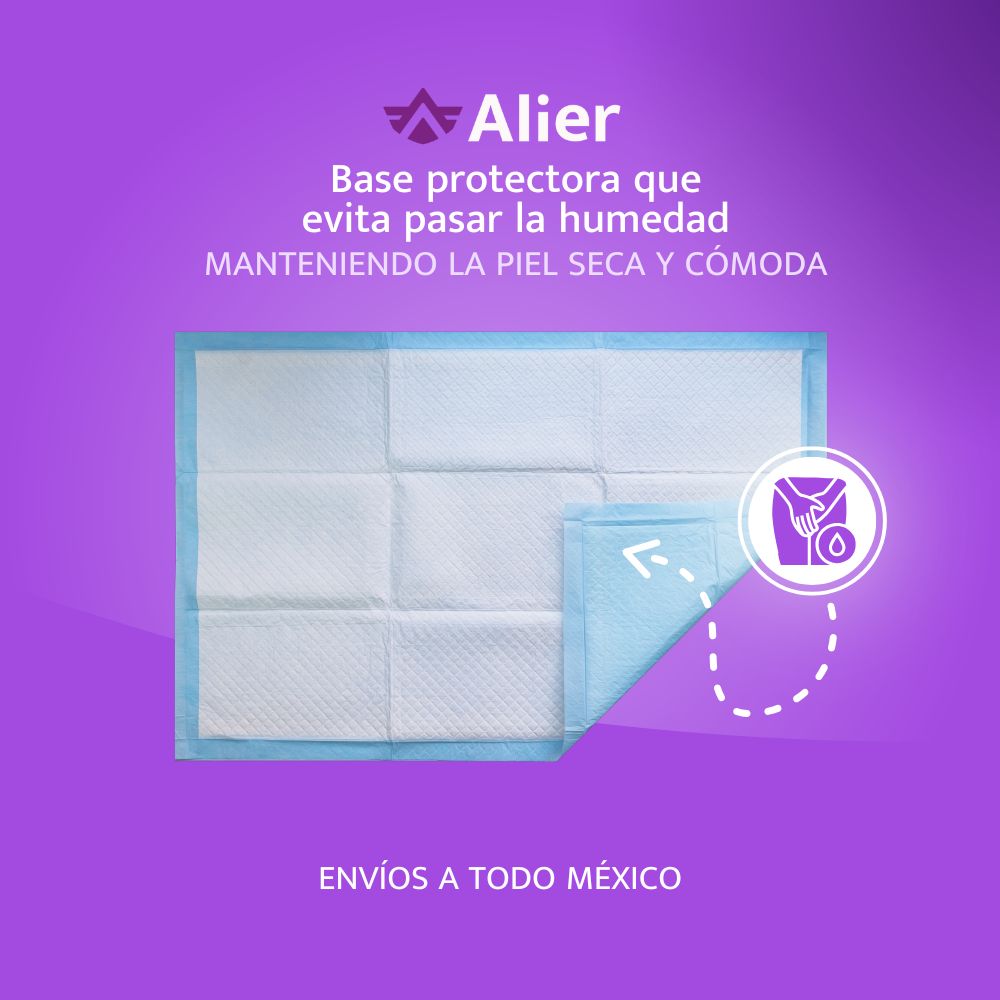 Cubrecama desechable para adulto. Pañales para adultos. Alier®