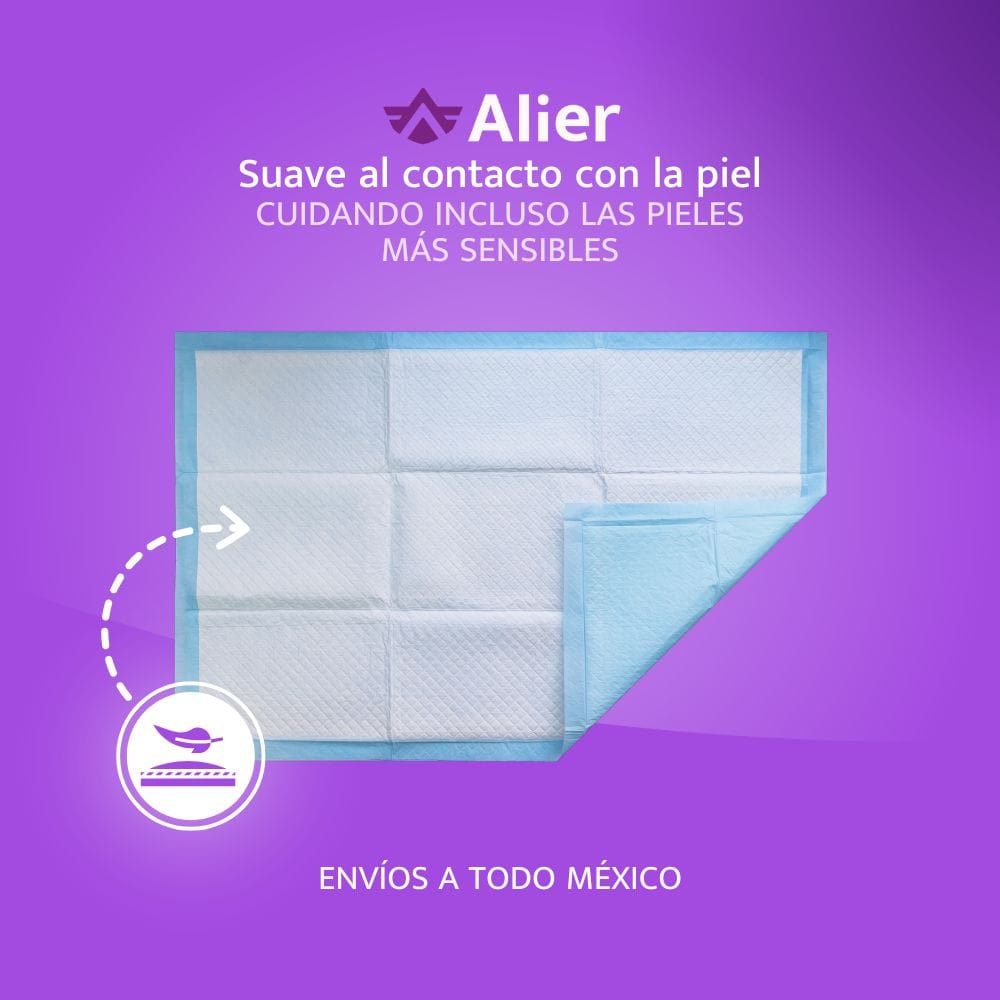 Cubrecama desechable para adulto. Pañales para adultos en México. Alier®