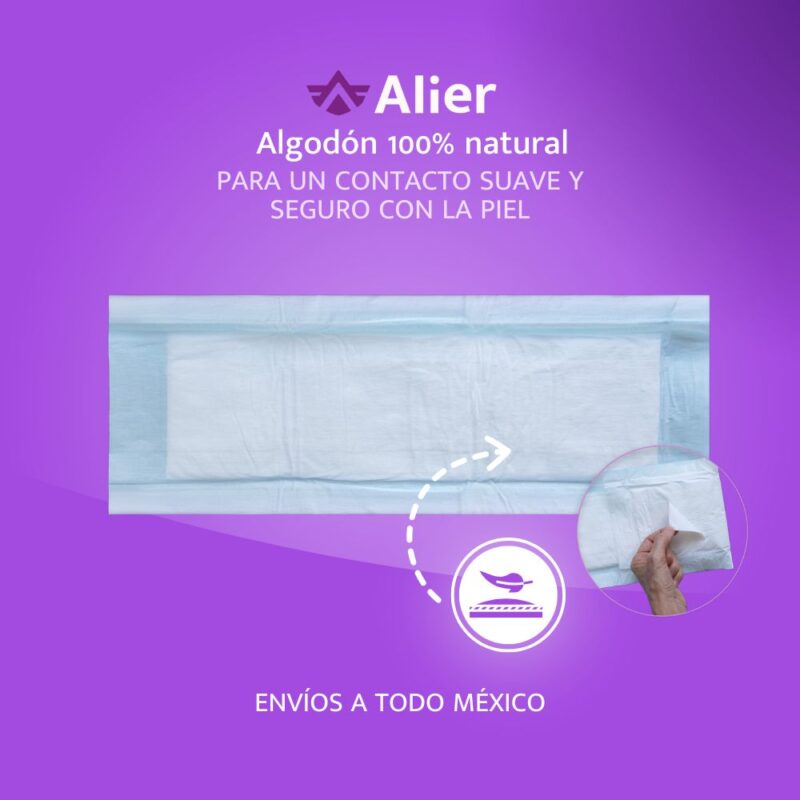 Toalla para incontinencia y maternidad - Pañales para adultos en México. Alier®